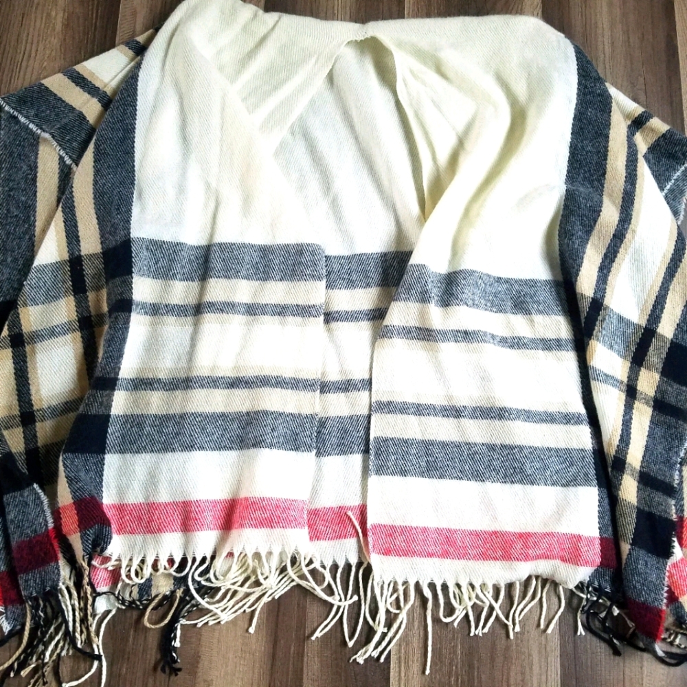 One size shawl sweater